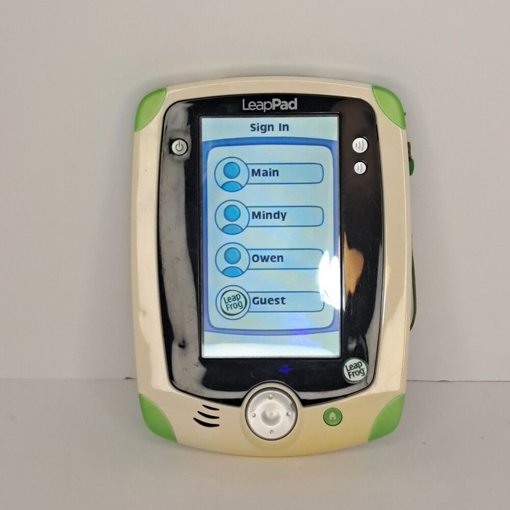 LeapFrog LeapPad Learning Tablet Green Kids Educational Electronic Toy System